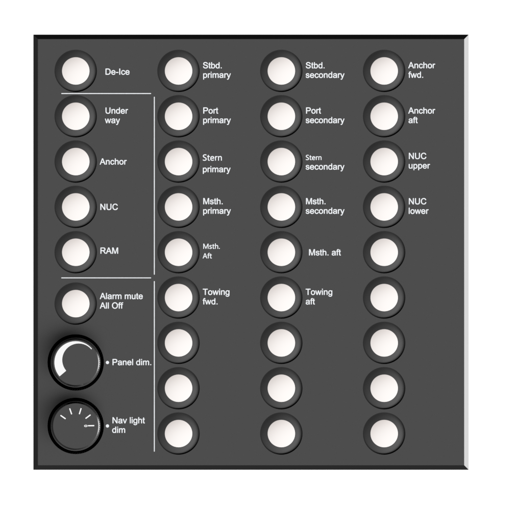 Compact control panel for NLC, 28 ch, light dim